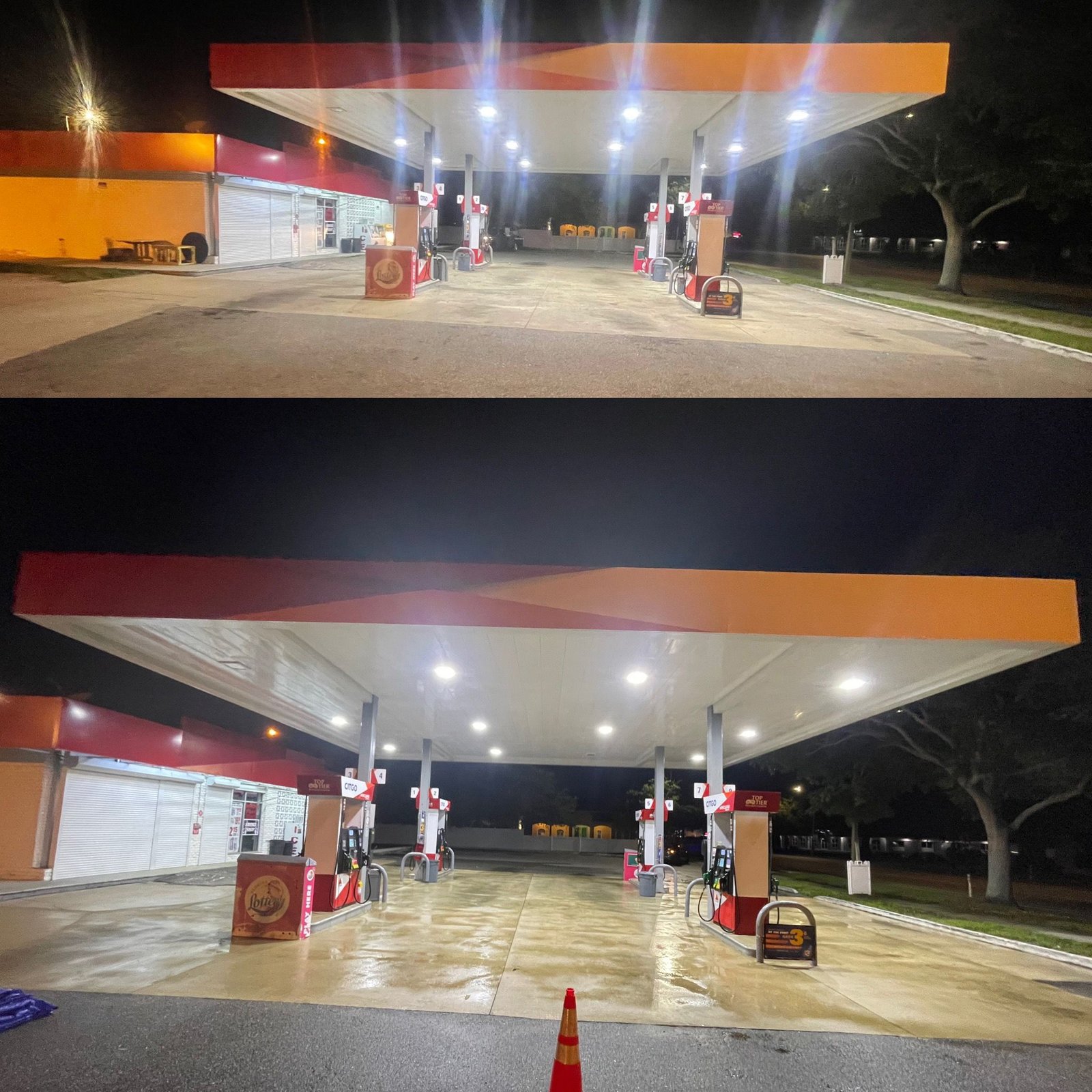 Gas Station Pressure Washing